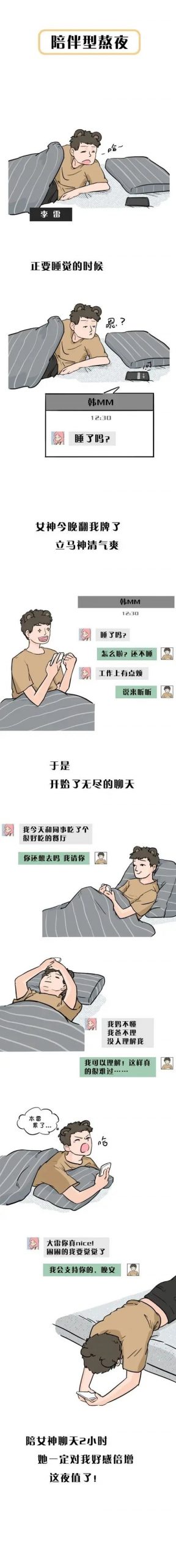 现在的成年人，熬夜是一种常态！（漫画）