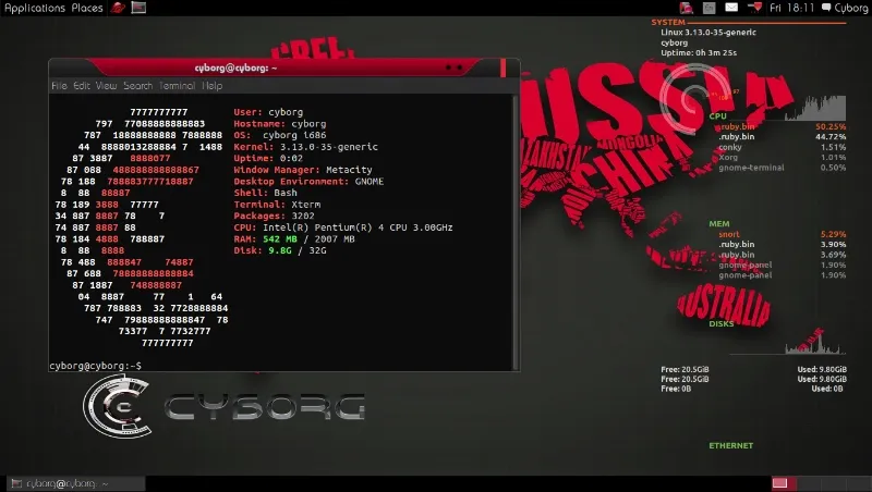 10大黑客专用的 Linux 操作系统，每个都很酷！